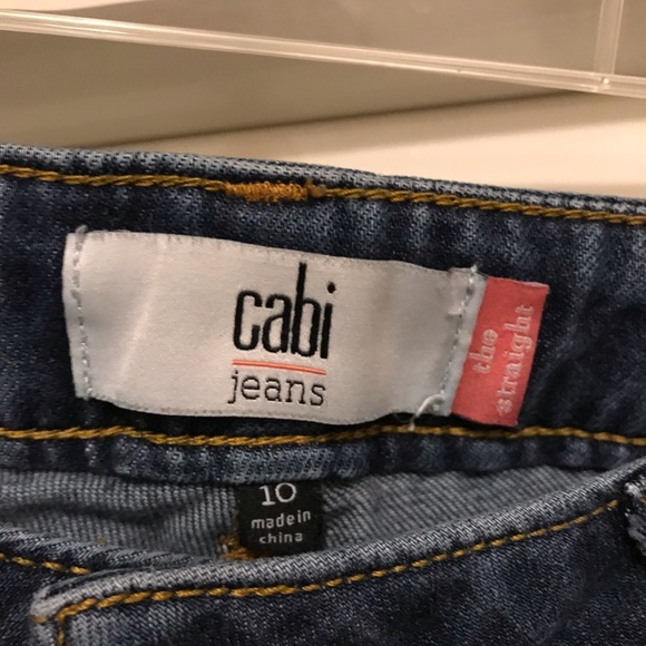 CAbi Straight Leg Blue Jeans 10 #5166 - Picture 2 of 4